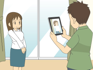 タブレットの持ち方