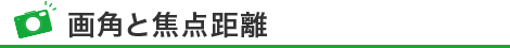 画角と焦点距離