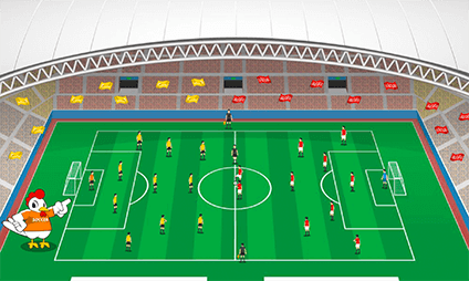 サッカースタジアム［サッカー場］