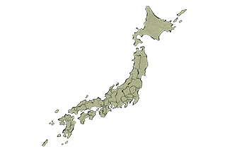 手書き風の日本地図1 (区切り有）