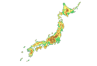 立体的な日本地図1 (区切り無）