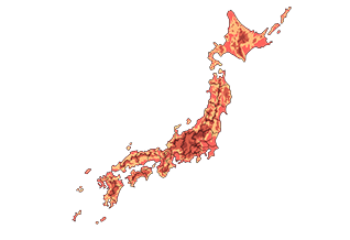 立体的な日本地図2 (区切り有）