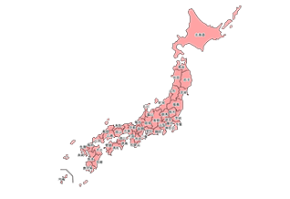 都道府県別の日本地図2