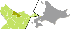 余市郡余市町の位置