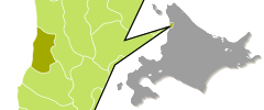 苫前郡初山別村の位置