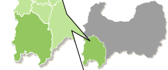 南砺市の位置