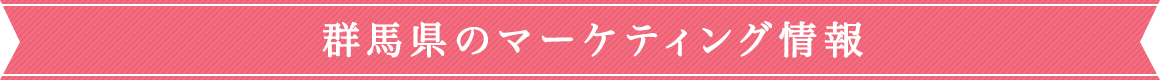 群馬県のマーケティング情報